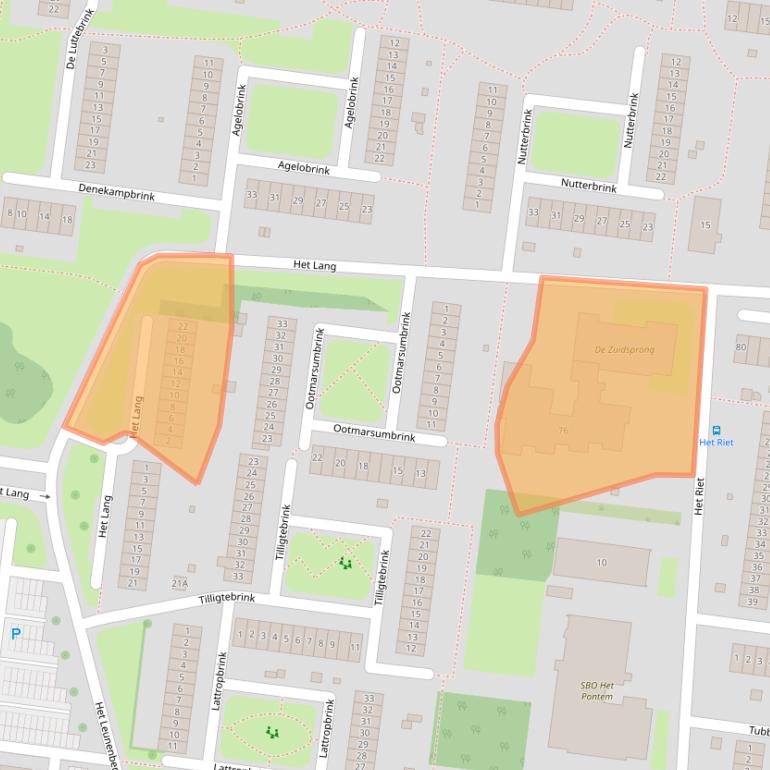 Kaart van postcodegebied 7544XC.