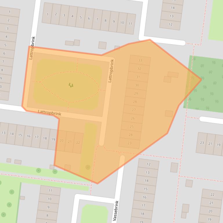 Kaart van postcodegebied 7544XH.