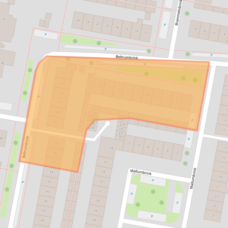 Kaart van postcodegebied 7544ZA.