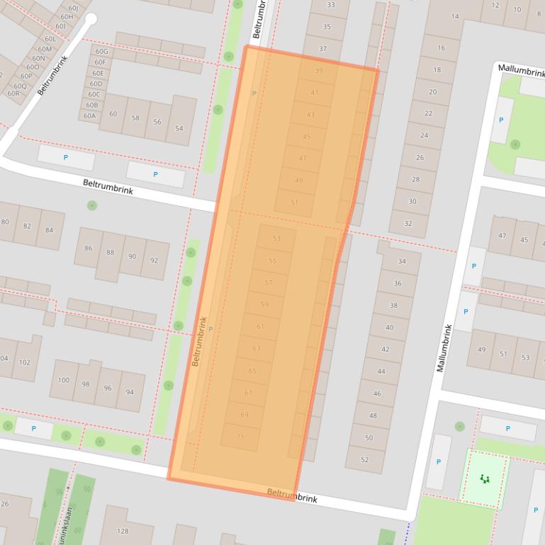 Kaart van postcodegebied 7544ZB.