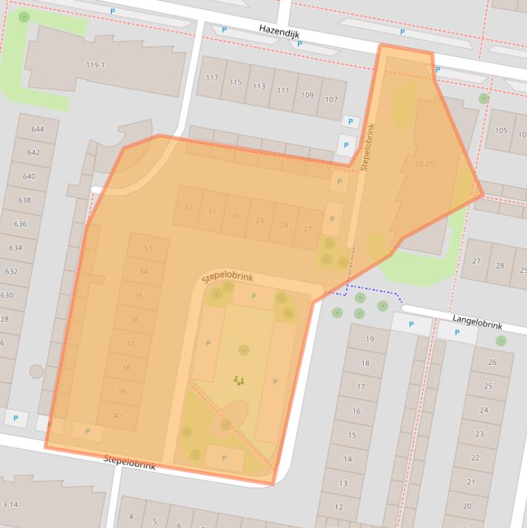Kaart van postcodegebied 7544ZH.