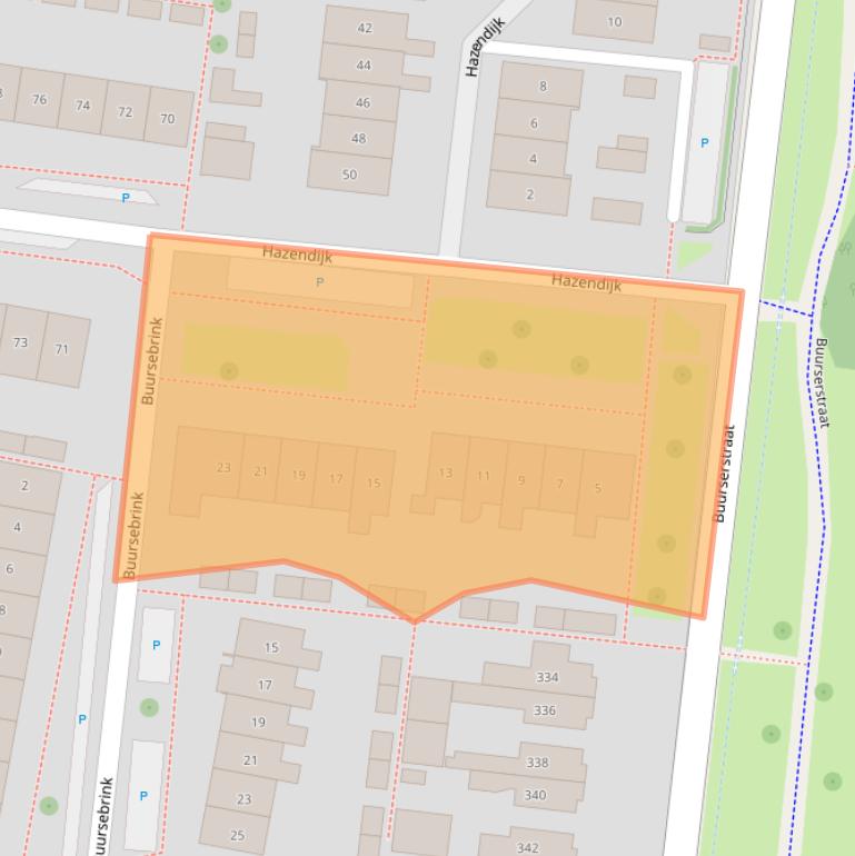 Kaart van postcodegebied 7544ZW.