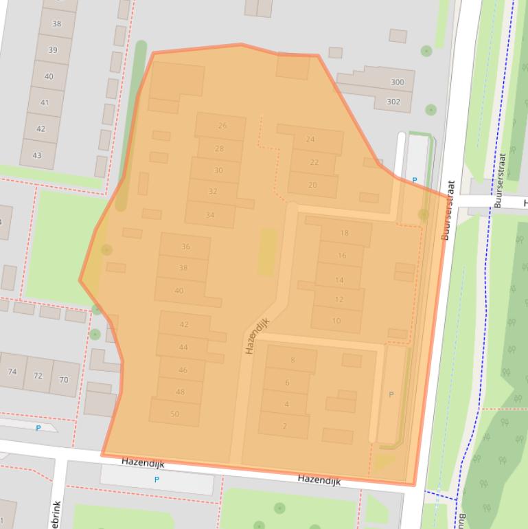 Kaart van postcodegebied 7544ZX.