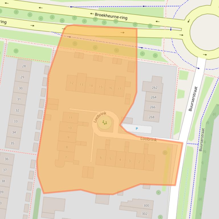 Kaart van postcodegebied 7544ZZ.