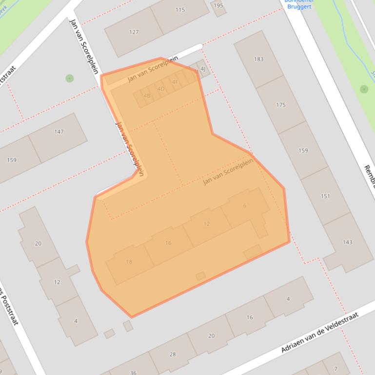 Kaart van postcodegebied 7545AA.