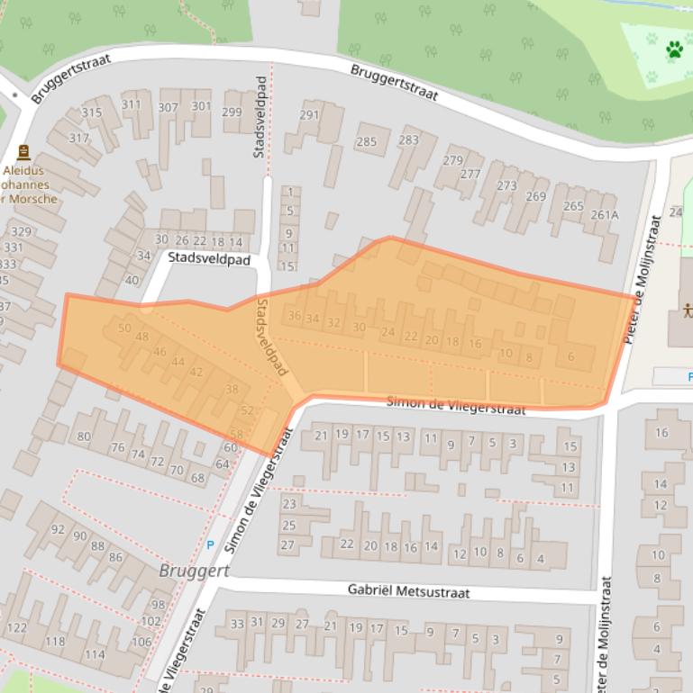 Kaart van postcodegebied 7545AD.