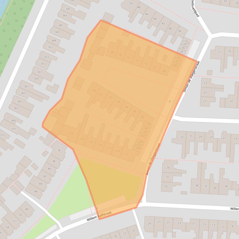 Kaart van postcodegebied 7545AE.