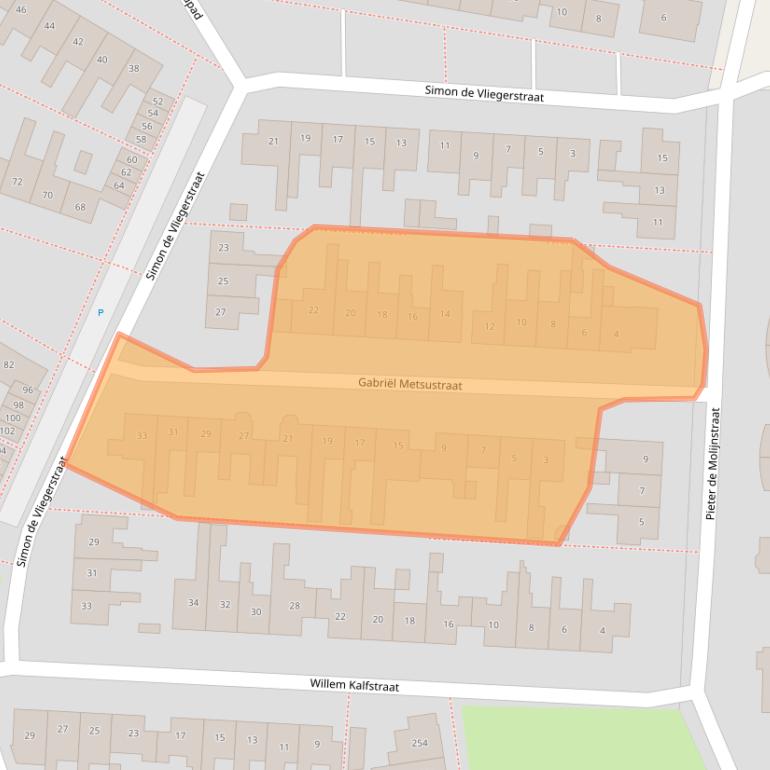 Kaart van postcodegebied 7545AG.