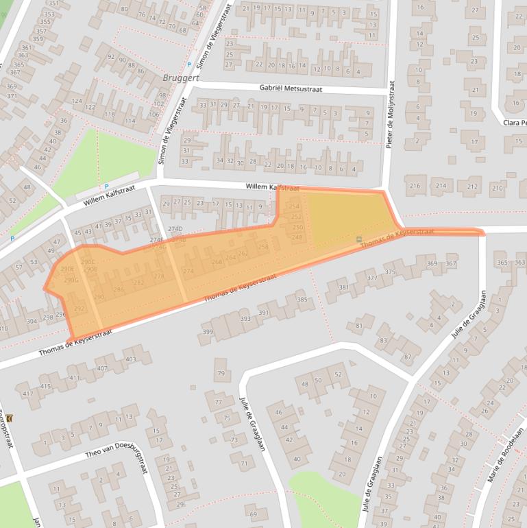 Kaart van postcodegebied 7545AH.