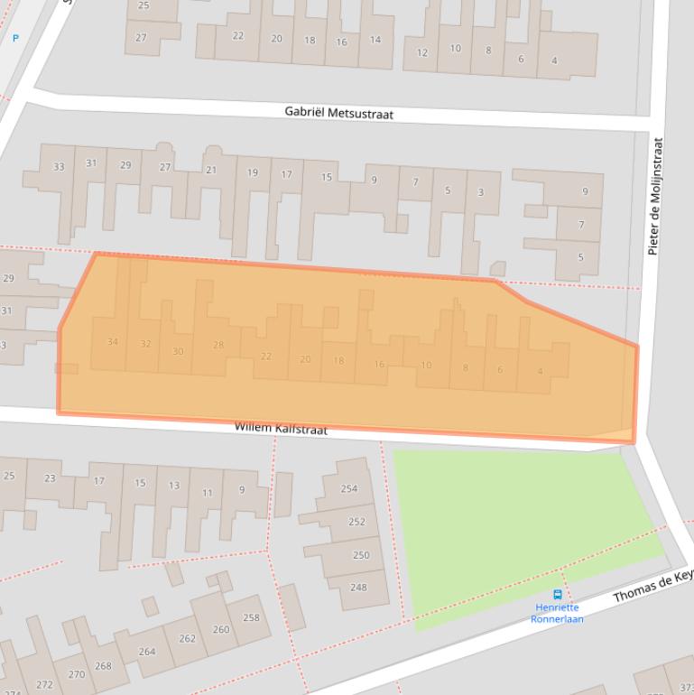 Kaart van postcodegebied 7545AM.