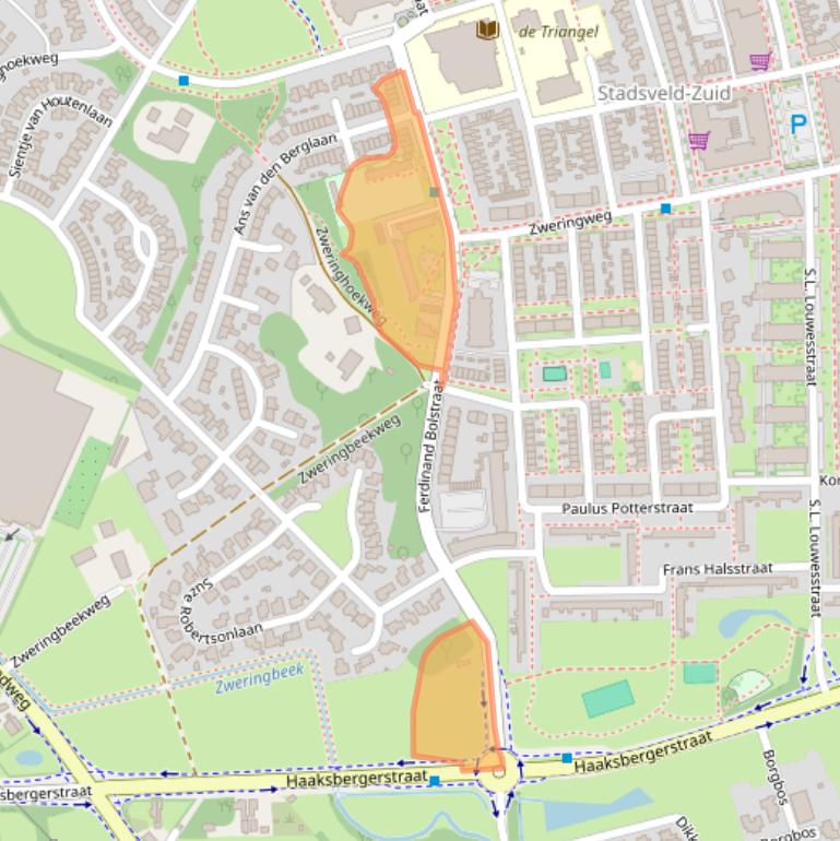 Kaart van postcodegebied 7545CH.