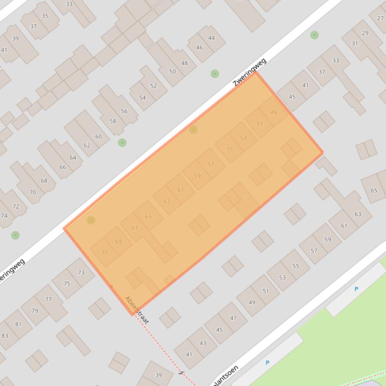 Kaart van postcodegebied 7545CR.