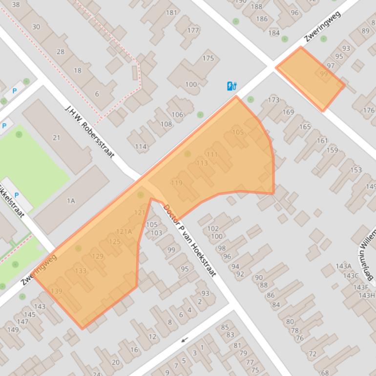 Kaart van postcodegebied 7545CS.