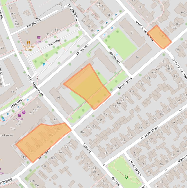 Kaart van postcodegebied 7545CZ.