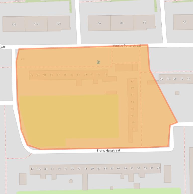 Kaart van postcodegebied 7545DV.