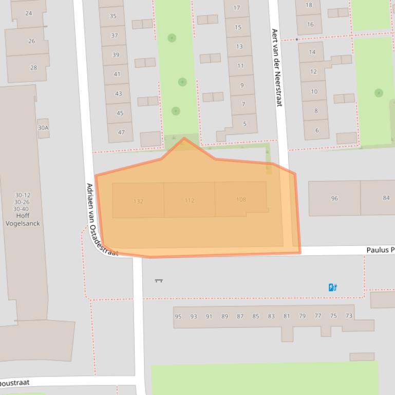 Kaart van postcodegebied 7545DZ.