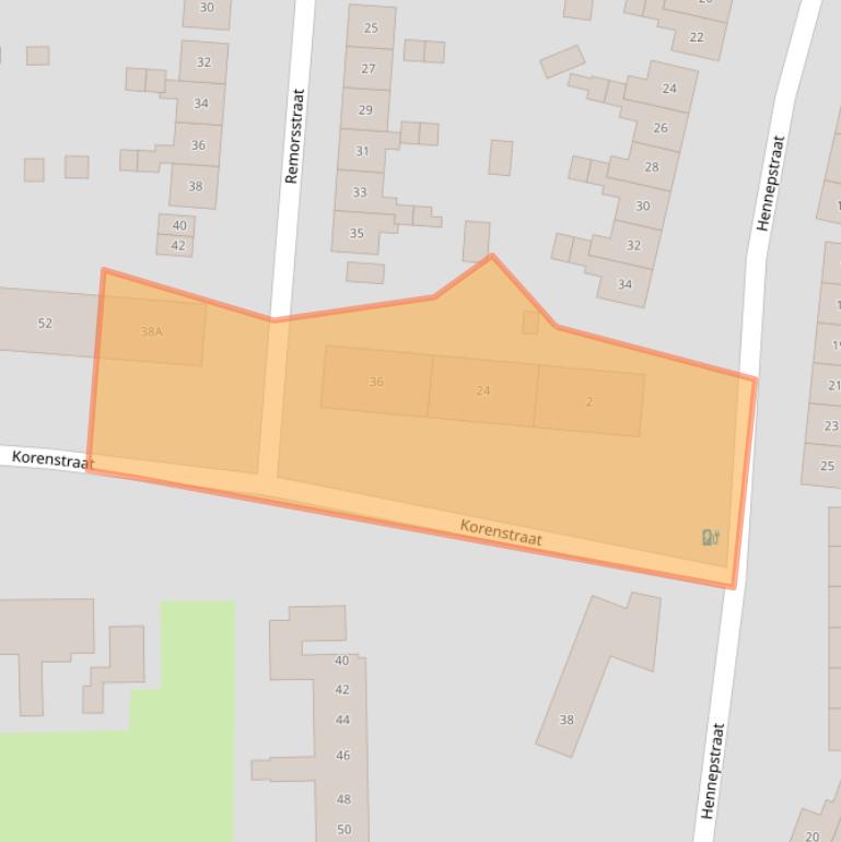 Kaart van postcodegebied 7545EN.