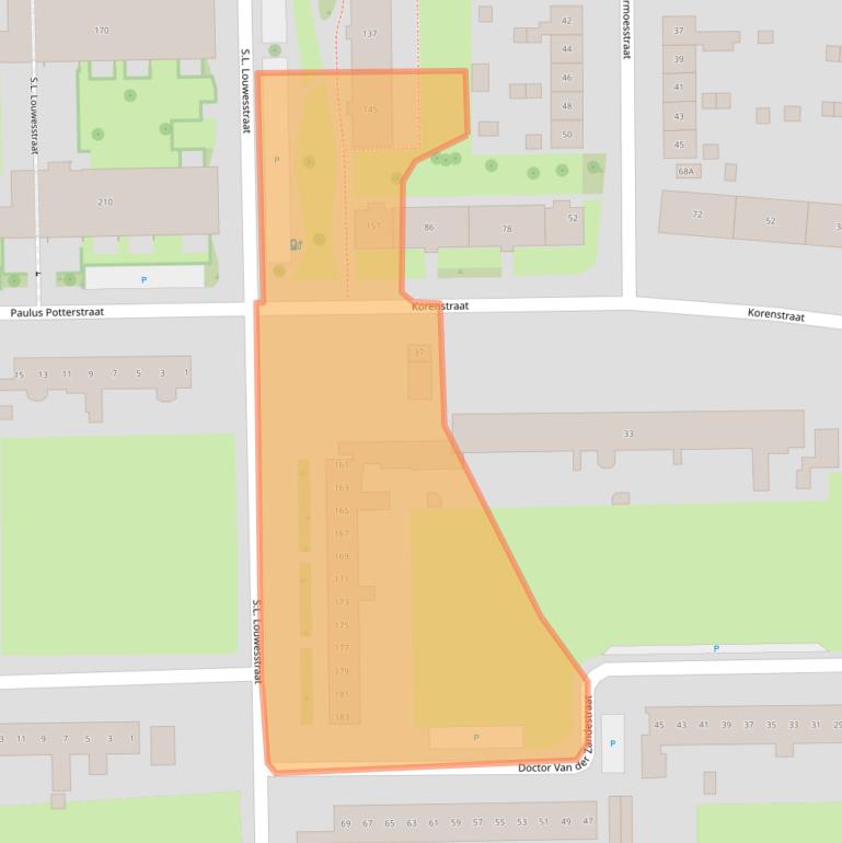 Kaart van postcodegebied 7545EV.