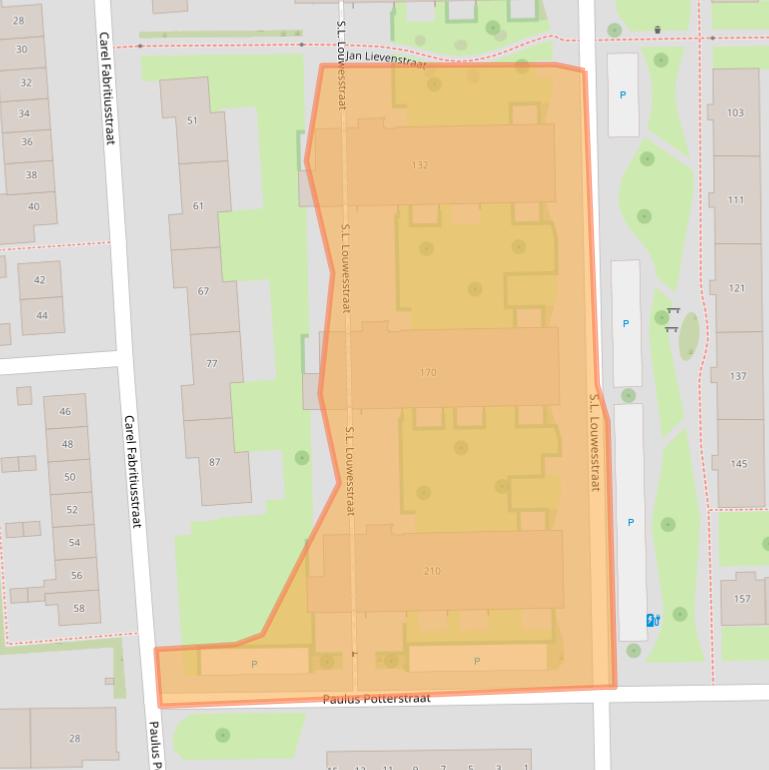 Kaart van postcodegebied 7545EZ.