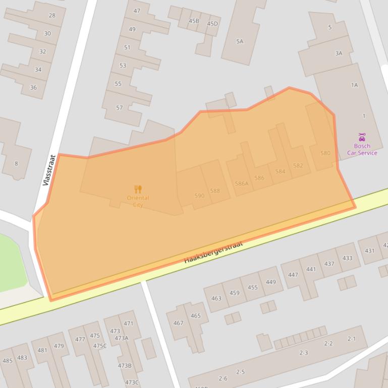 Kaart van postcodegebied 7545GE.