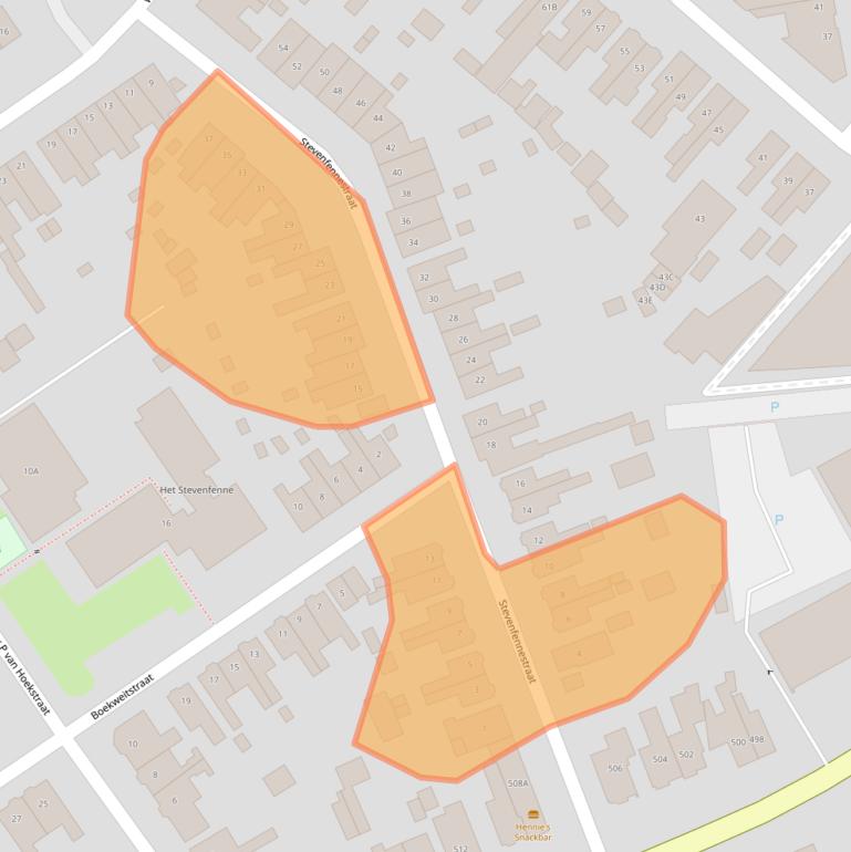 Kaart van postcodegebied 7545GT.