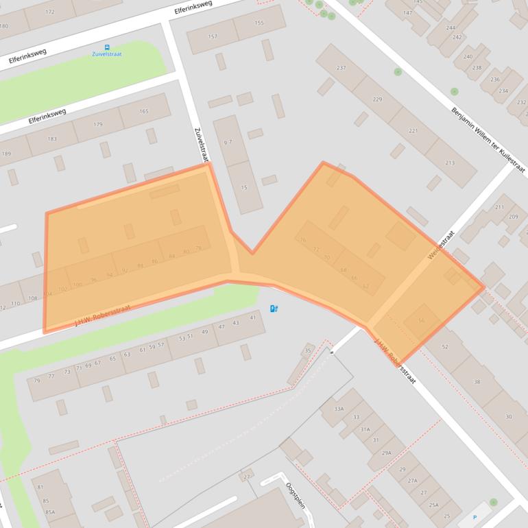 Kaart van postcodegebied 7545HD.