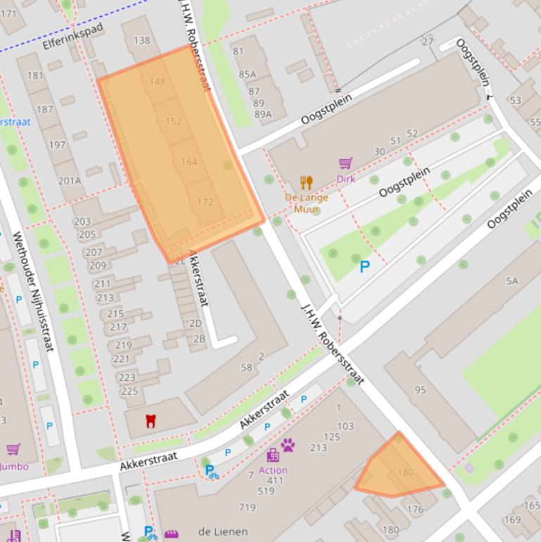 Kaart van postcodegebied 7545HG.