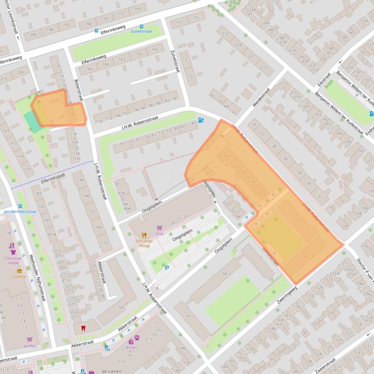 Kaart van postcodegebied 7545HH.
