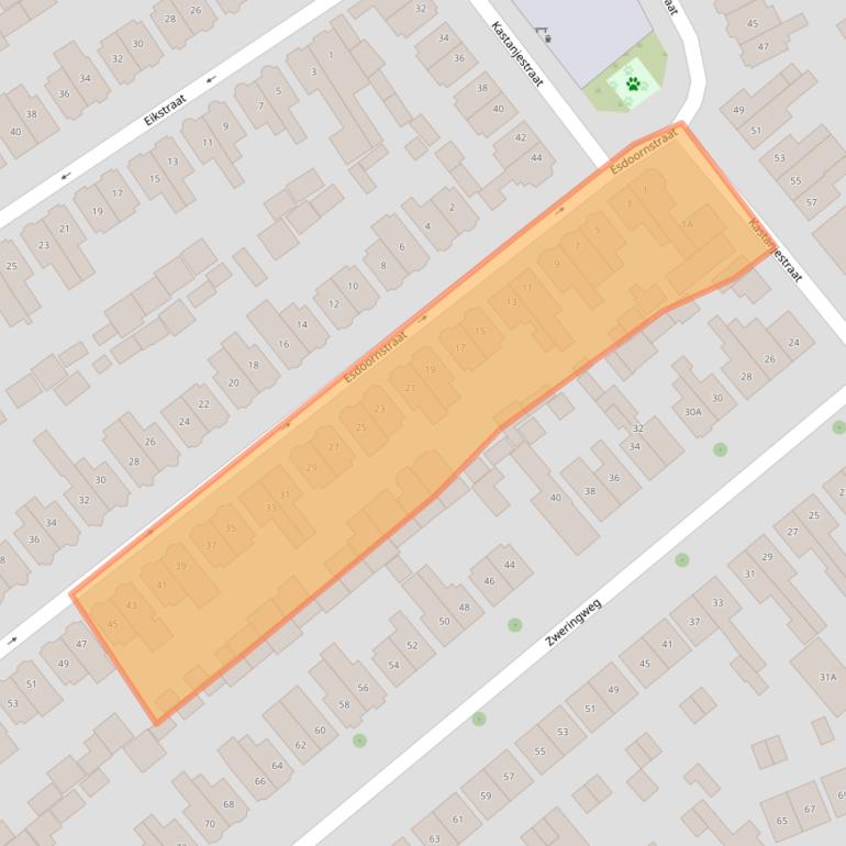 Kaart van postcodegebied 7545HK.