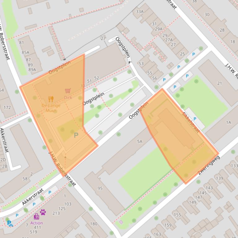 Kaart van postcodegebied 7545HP.