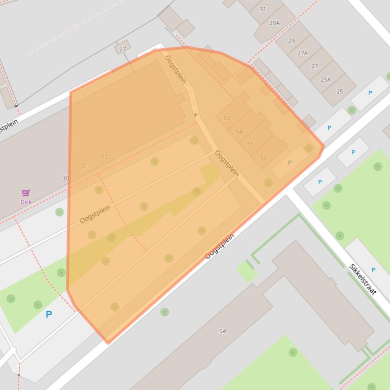 Kaart van postcodegebied 7545HR.