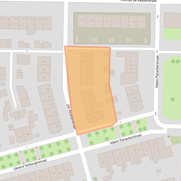 Kaart van postcodegebied 7545JG.