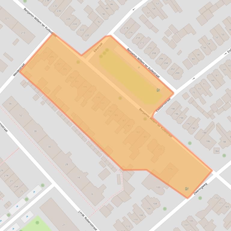 Kaart van postcodegebied 7545KR.