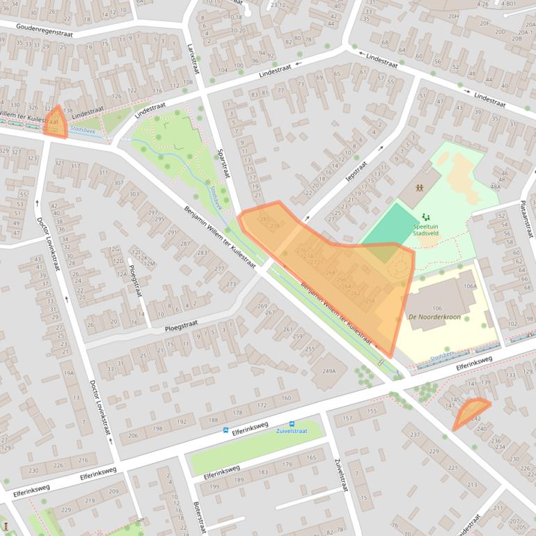 Kaart van postcodegebied 7545LH.
