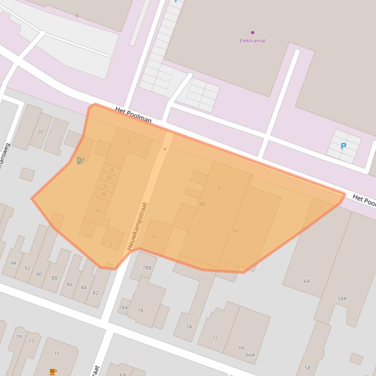 Kaart van postcodegebied 7545LK.