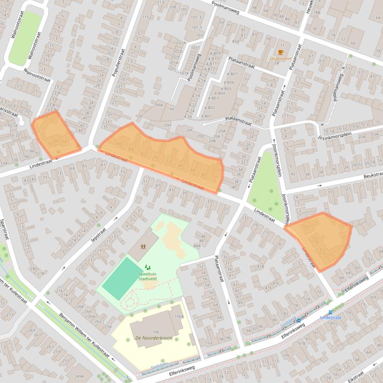 Kaart van postcodegebied 7545MC.