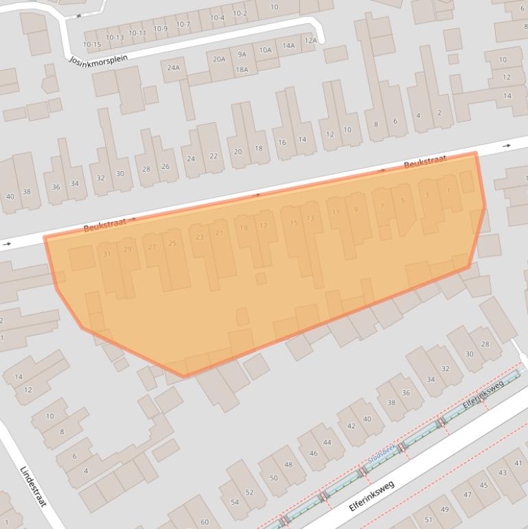 Kaart van postcodegebied 7545ME.