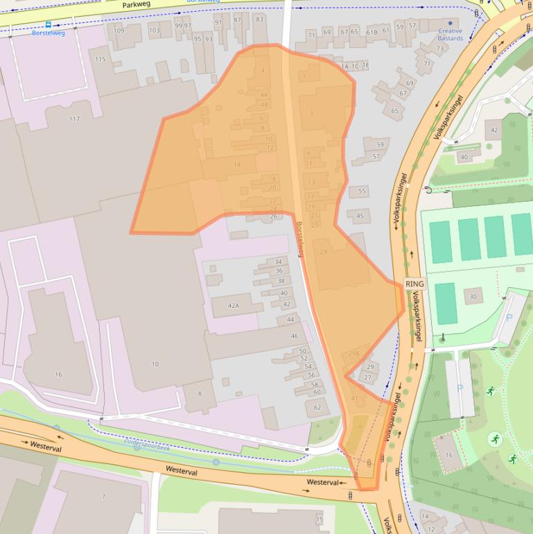 Kaart van postcodegebied 7545MR.