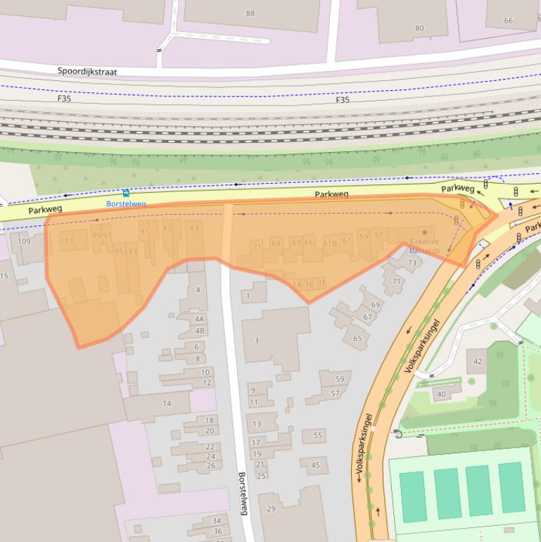 Kaart van postcodegebied 7545MT.