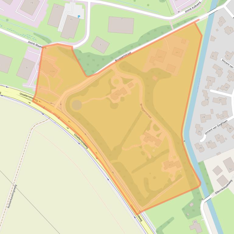 Kaart van postcodegebied 7545PJ.