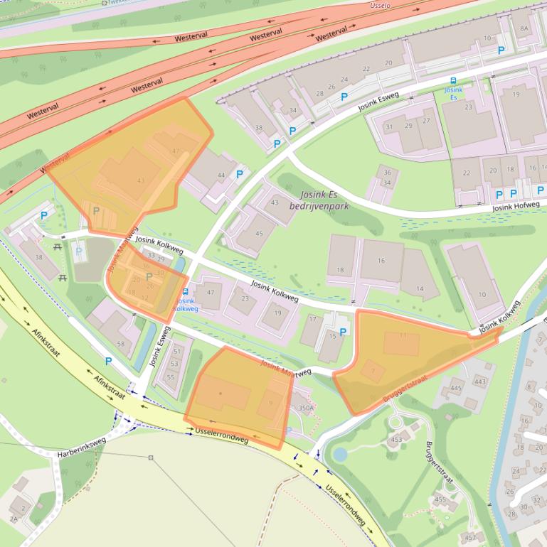 Kaart van postcodegebied 7545PS.