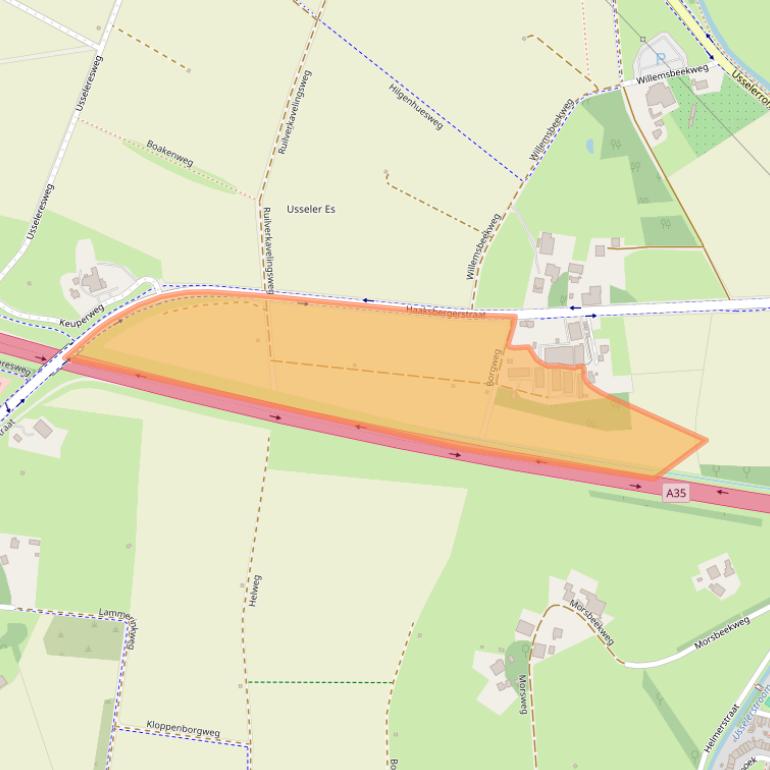 Kaart van postcodegebied 7545PT.