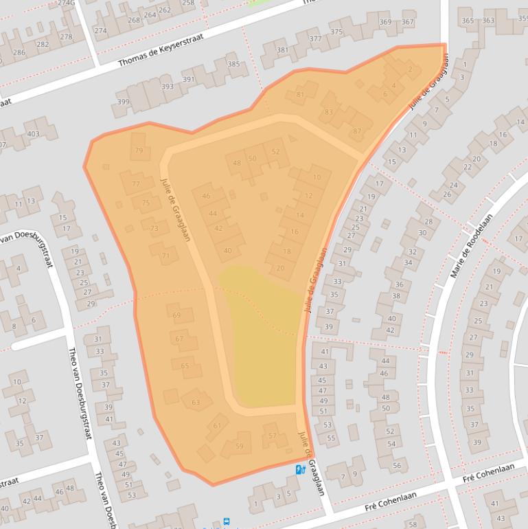 Kaart van postcodegebied 7545RM.