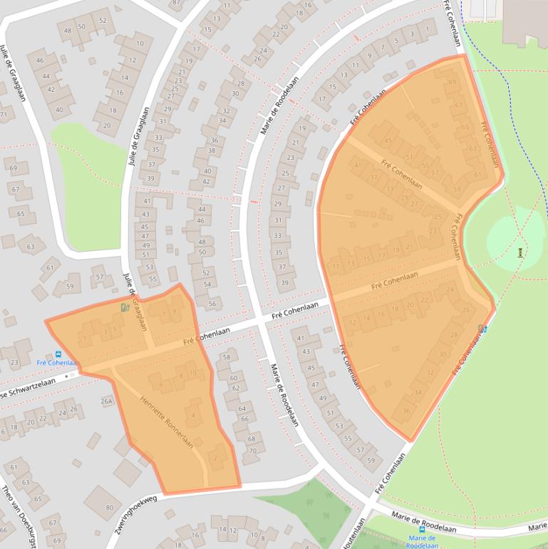 Kaart van postcodegebied 7545RS.