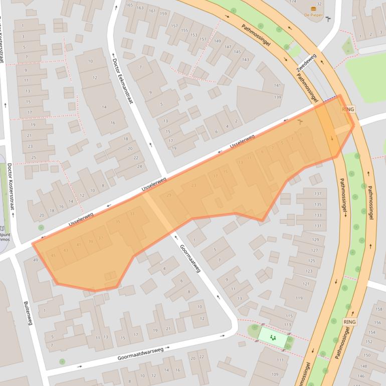 Kaart van postcodegebied 7545SC.