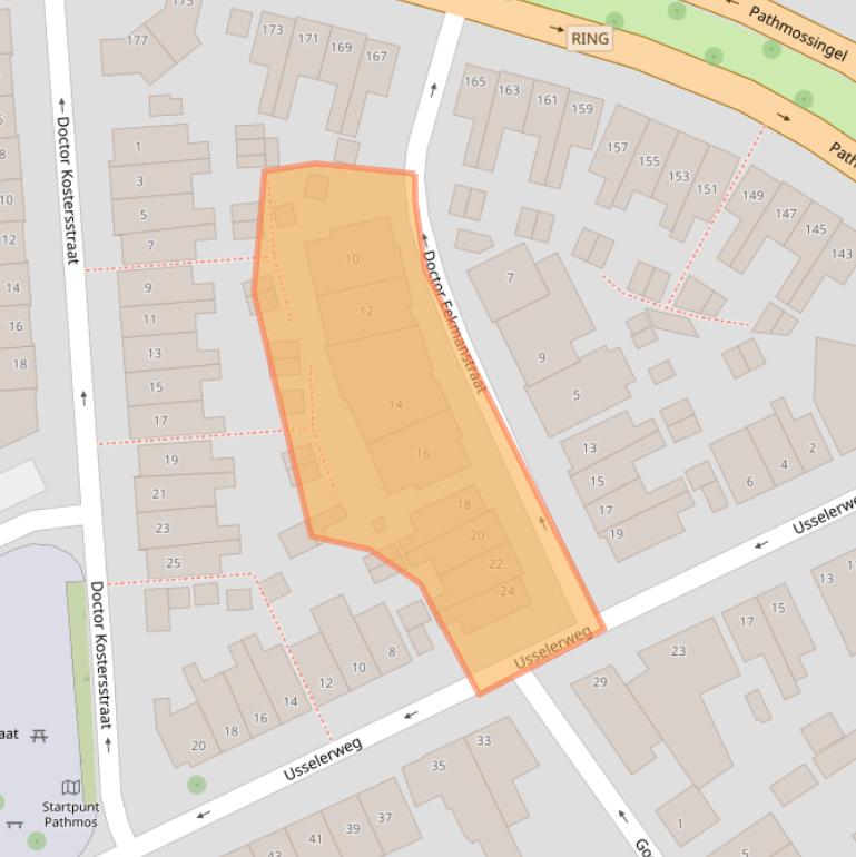 Kaart van postcodegebied 7545ST.