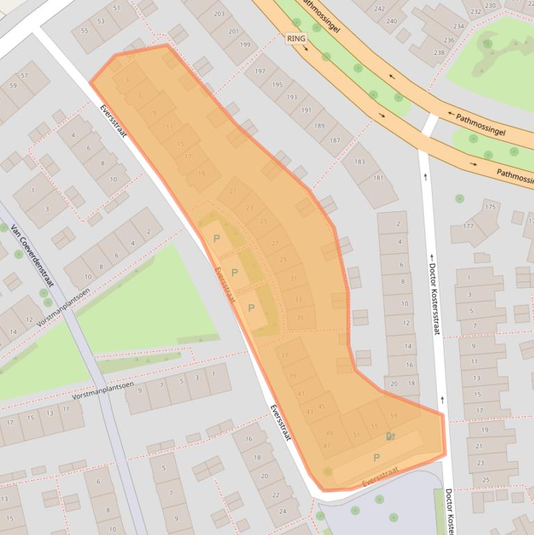 Kaart van postcodegebied 7545SX.