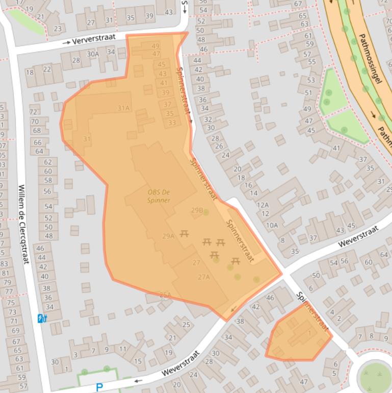 Kaart van postcodegebied 7545TP.