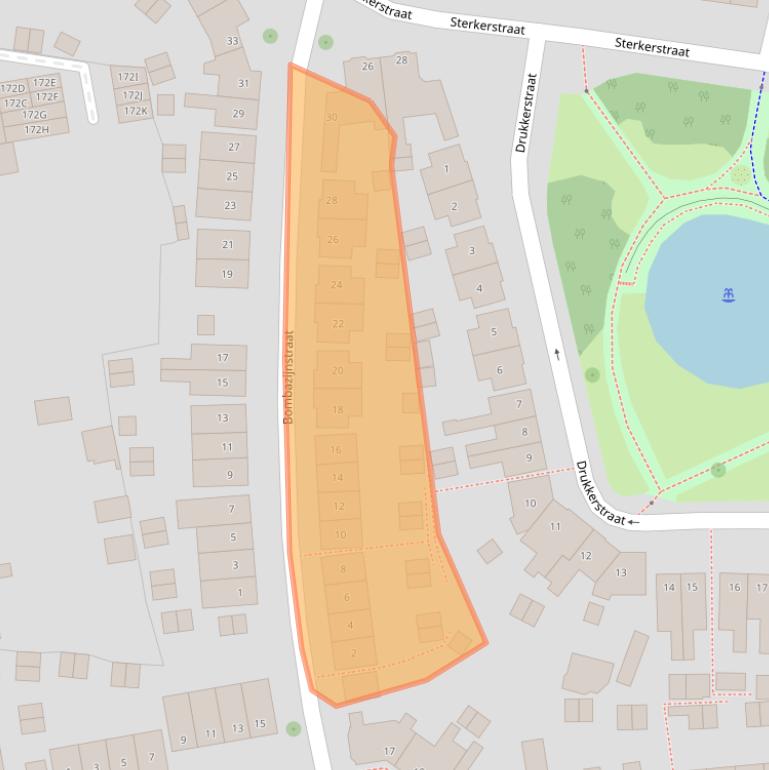 Kaart van postcodegebied 7545TX.