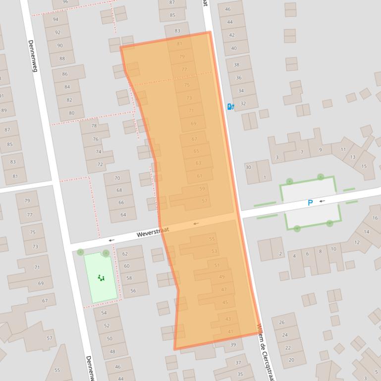 Kaart van postcodegebied 7545VB.
